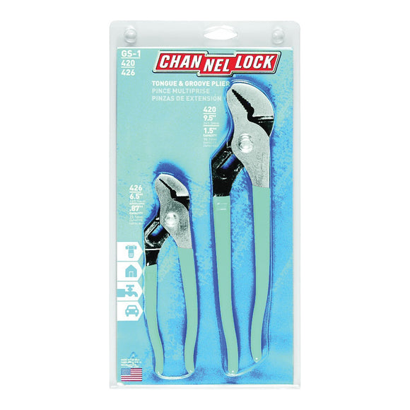 Channellock GS-1 Plier Set, HCS, Electro-Coated