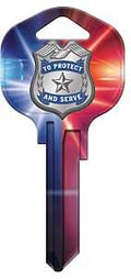 KW1 KEYBLANK POLICE BADGE     