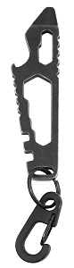 KEYCHAIN TOOL FLAT FISH BLK   