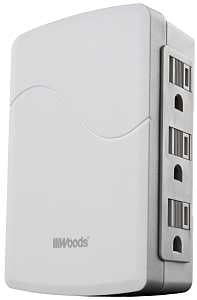 TAP WALL S/E 6-OUTLET WHITE   