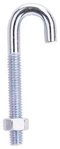 BOLT J-HOOK 5/16X3IN ZINC     