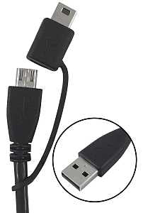 CABLE USB A-MICRO/MINI 3FT    