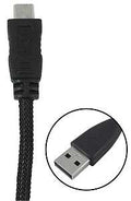 USB MICRO-USB A BRDD BLK 3FT  