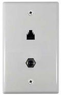 WALLPLATE COAX CAT5/6&RJ6     