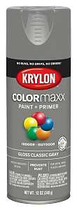 PAINT SPRY GLOSS CLSC GRY 12OZ