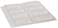 ADHESIVE BUMPR CLR 8PK 1/2X1IN