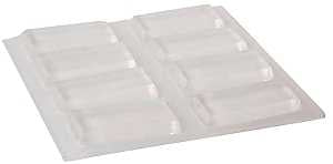 ADHESIVE BUMPR CLR 8PK 1/2X1IN