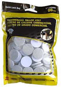 PAD FELT ROUND VAL-PK GRAY 1IN