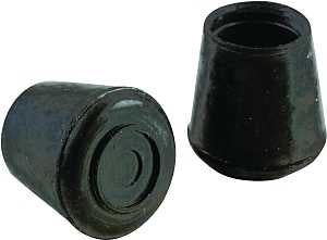 TIP FURNITURE LEG 1-1/8IN BLK 