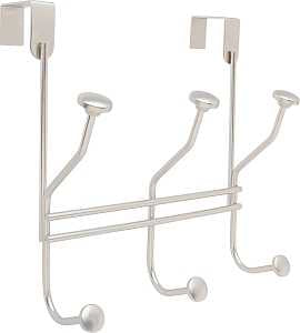BAR HANGER OVER-THE-DOOR SLVR 