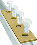 SPLICE PLATE GLD/GLV STL 4HOLE