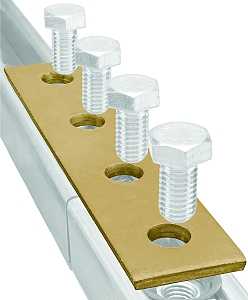 SPLICE PLATE GLD/GLV STL 4HOLE