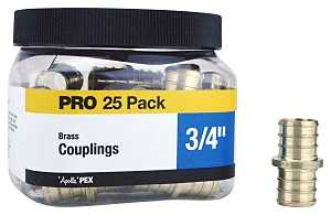 COUPLING PEX 25PK 3/4IN       