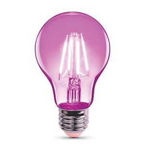 LED TRNSPT A19 PINK           