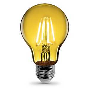 LED TRANSPARENT A19 YELLOW    
