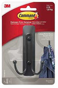 HOOK DOUBLE MATTE BLACK LARGE 