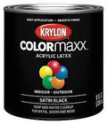 PAINT SATIN BLACK 1/2PINT     