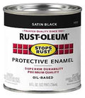 PAINT RUST OBS SAT BLACK 1/2PT