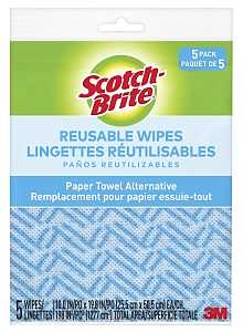 WIPES REUSABLE WET/DRY 10TIMES