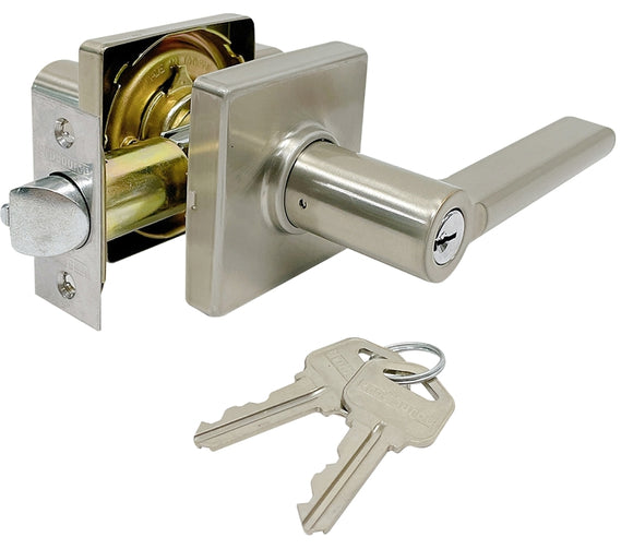 ProSource LS3X200YASR4V24 Entry Lever, Satin Nickel, Lever Handle, Metal, Commercial, Residential, 3 Grade