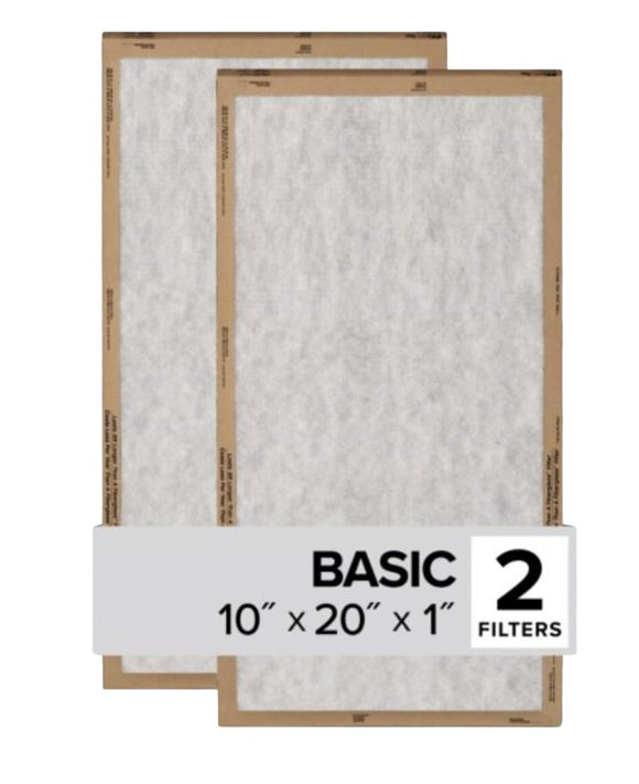 Filtrete FPL07-2PK-24 Air Filter, 20 in L, 10 in W, 2 MERV, For: Air Conditioner, Furnace and HVAC System