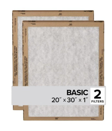 Filtrete FPL22-2PK-24 Air Filter, 30 in L, 20 in W, 2 MERV, For: Air Conditioner, Furnace and HVAC System