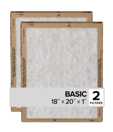 Filtrete FPL45-2PK-24 Air Filter, 20 in L, 18 in W, 2 MERV, For: Air Conditioner, Furnace and HVAC System