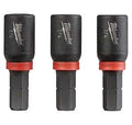 NUTDRIVER INSERT MAG 1/4IN 3PK