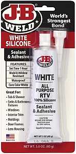 SEALANT SILICONE WHITE 3OZ    