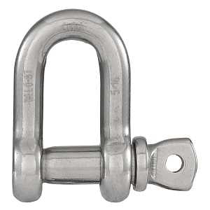 SHACKLE D SS 5/16IN           