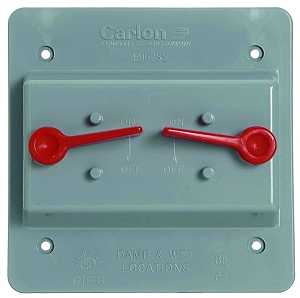 GREY DOUBLE TOGGLE SWITH      