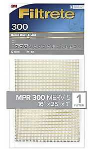 FILTER AIR DUST&LINT 16X25X1IN
