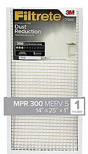 FILTER AIR DUST&LINT 14X25X1IN