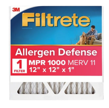 Filtrete 9810-4 Air Filter, 12 in L, 12 in W, 11 MERV, 1000 MPR, Polypropylene Frame