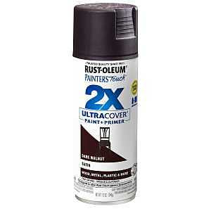 SPRAY PAINT SATIN DARK WALNUT 