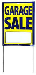 SIGN STREET GARAGE SALE13X29IN