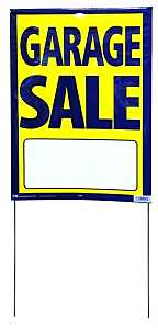 SIGN STREET GARAGE SALE13X29IN