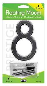 NUMBER HOUSE FLT BLK NUM 8 4IN