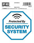 SIGN SELF-ADH SECURITY SYS 4X4
