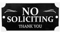 PLAQUE HOUSE NO SOLICITING    