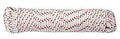 ROPE POLY DB WHT/R 5/16INX50FT