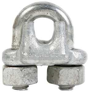 CLIP ROPE WIRE GALV 1/16IN    