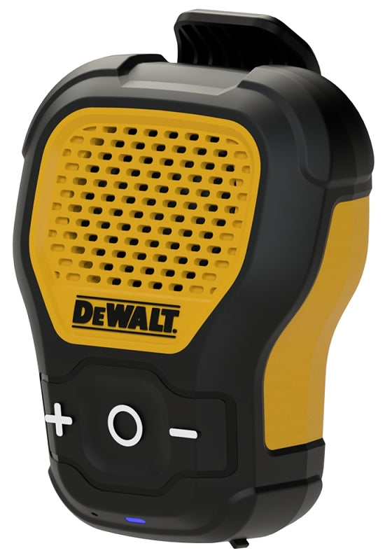 DEWALT 190 1158/48 DW2 Wireless Wearable Mini Speaker, Battery Included, Bluetooth, 10 hr Battery Life