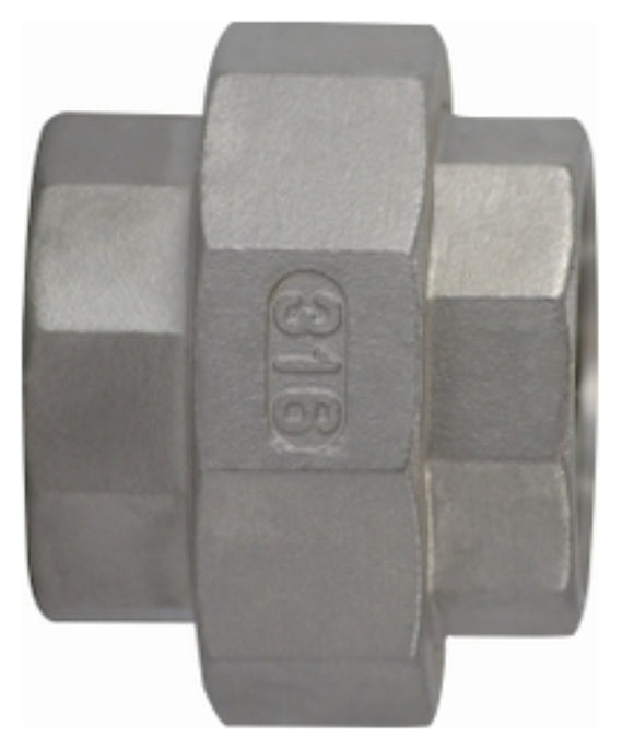 Midland Industries 62604BAG Pipe Union, 3/4 in, FPT, 304 Stainless Steel, 150 psi Pressure