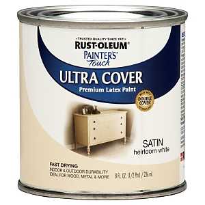 PAINT INTR SAT HRLM WHT 1/2PNT
