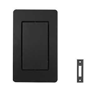 KIT CHIME WIRED BLACK PLASTIC 