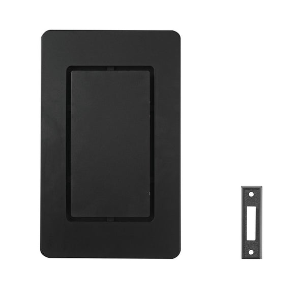 Heath Zenith 18000204 Doorbell Button with Chime, Wired, Plastic, Black