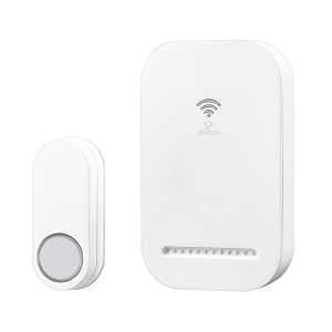 KIT DOORBELL WL BATT WHT PLSTC