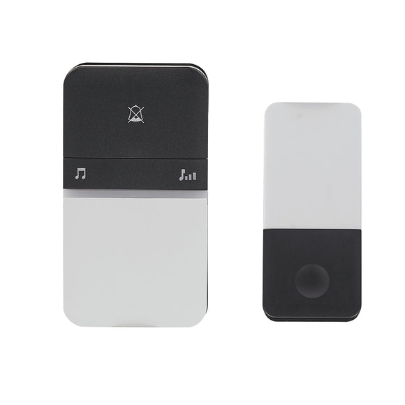 Heath Zenith 18000154 Door Chime Bell, Wireless, Black/White