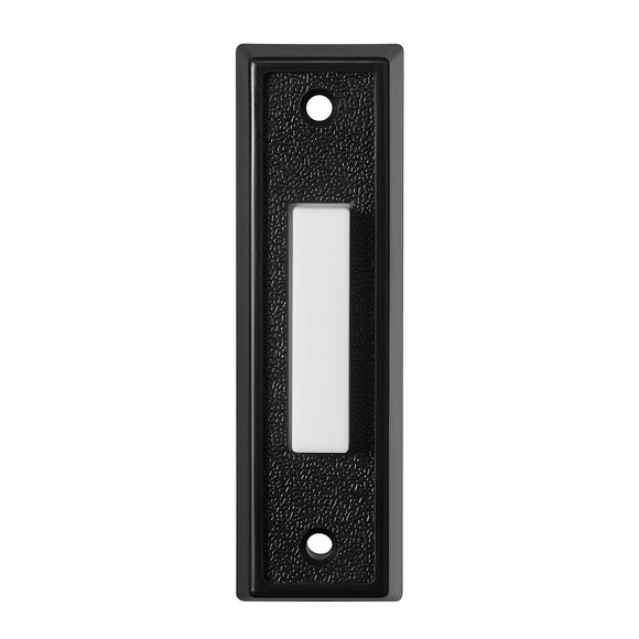 Heath Zenith 18000221 Doorbell Pushbutton, Wired, Black/White
